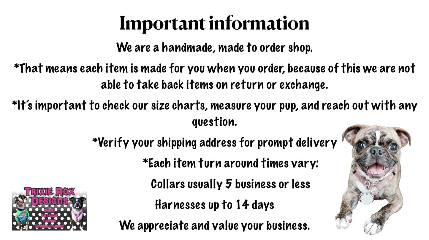 Attention Whore dog collar - handmade side release dog collar