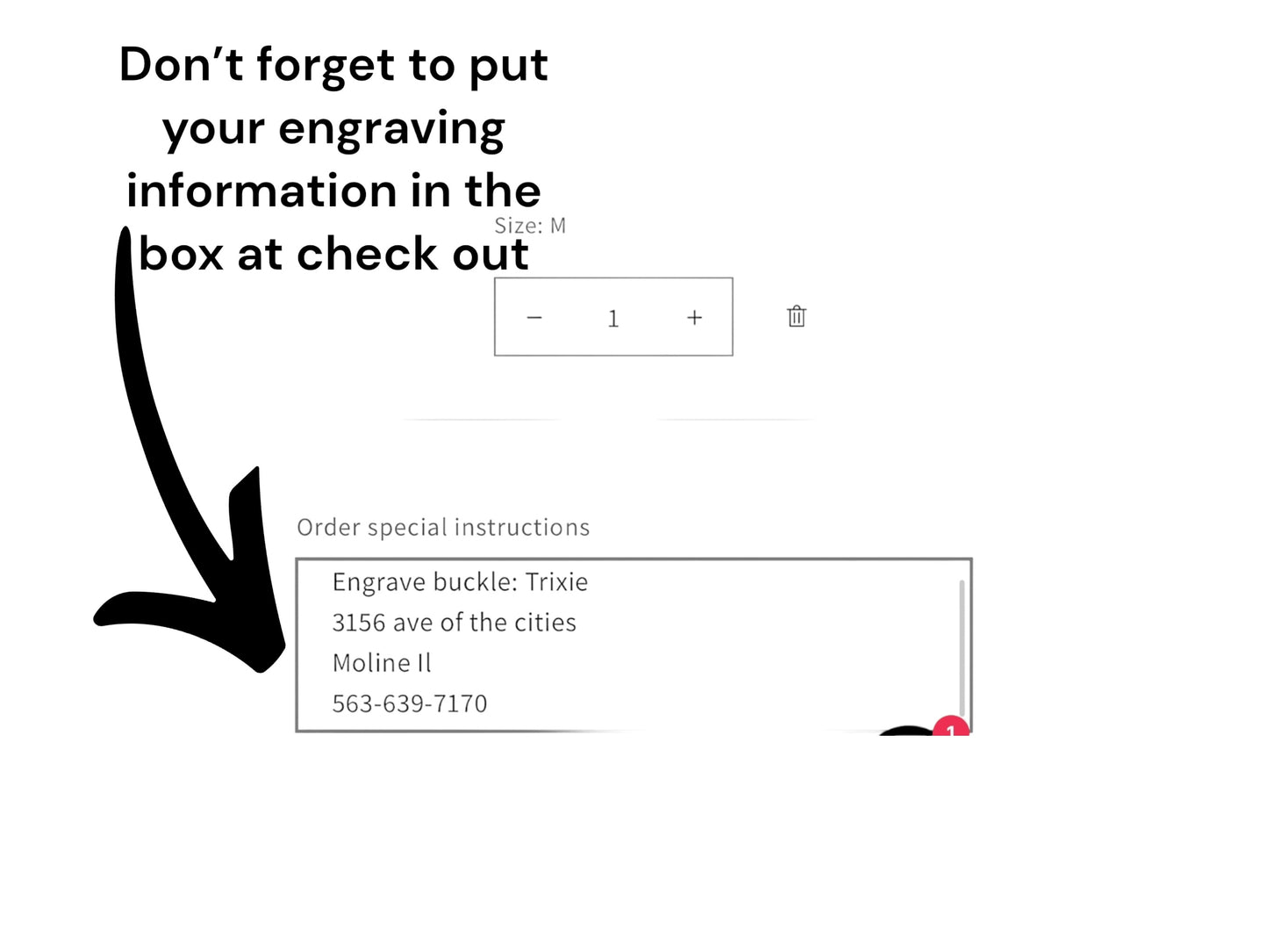 Embroidery add on for any of our cotton wrapped collars