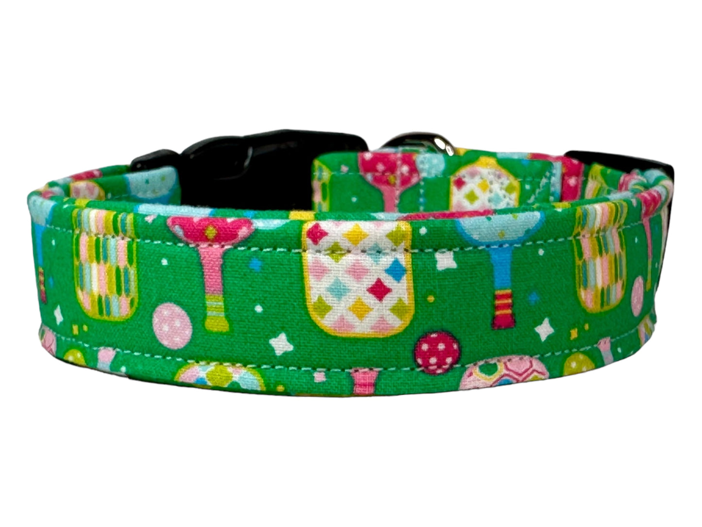 Pickleball Dog collar, handmade side release dog collar