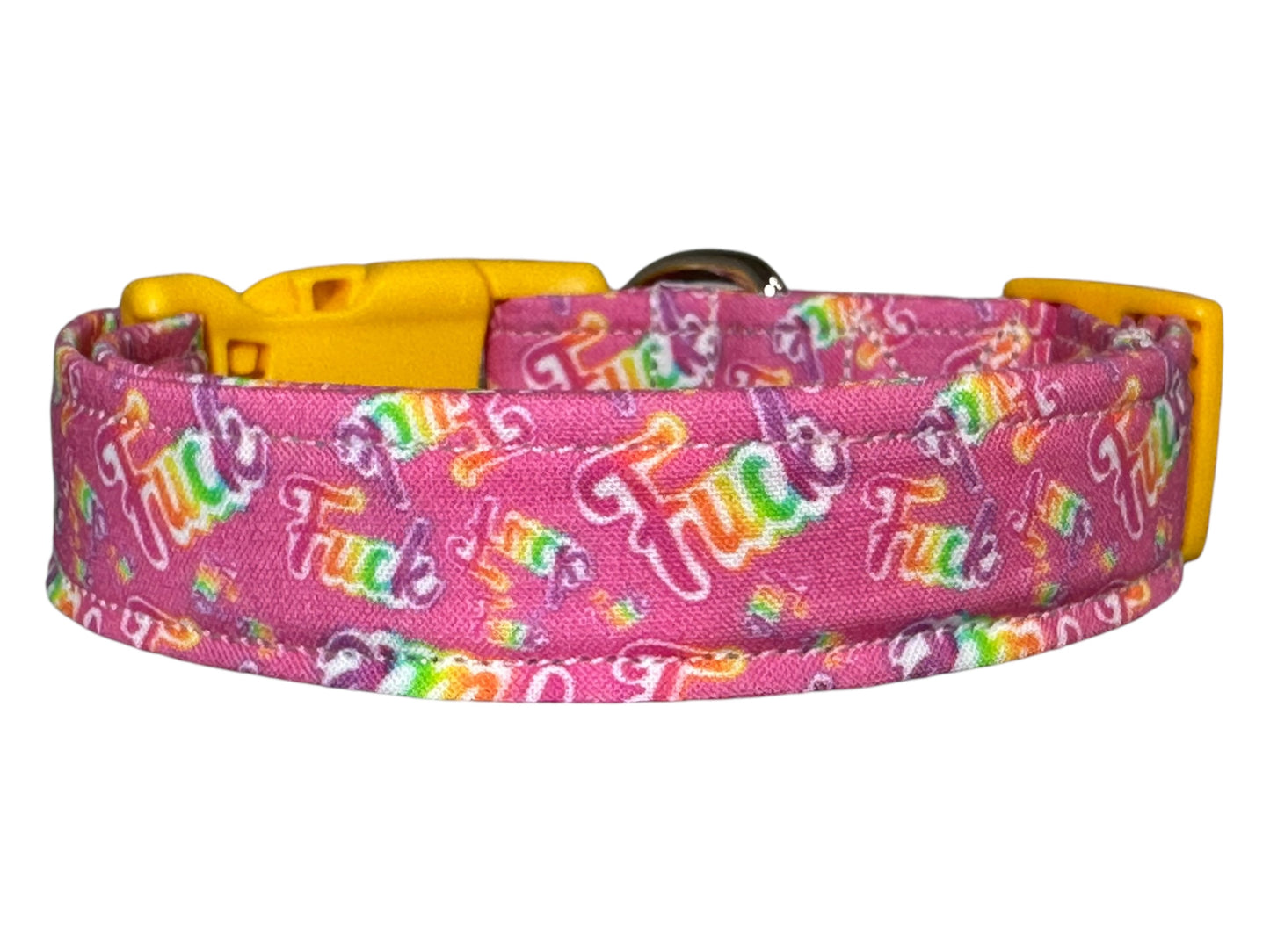 90βs Fuck dog collar - handmade side release dog collar
