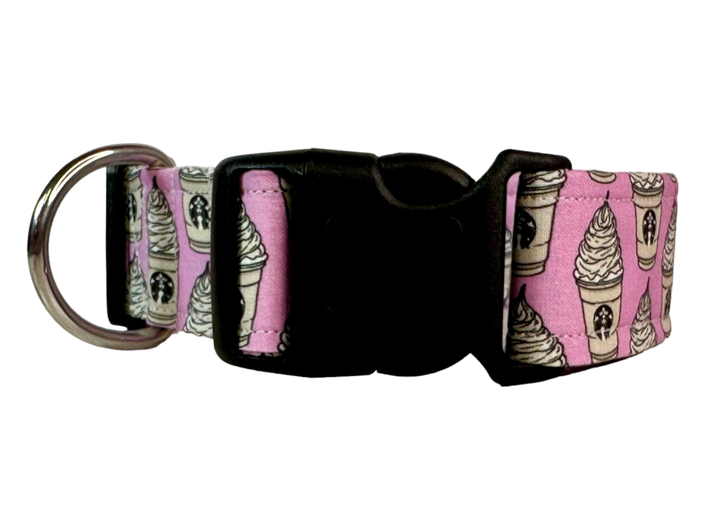 Whipped Pup cup dog collar - handmade side release dog collar