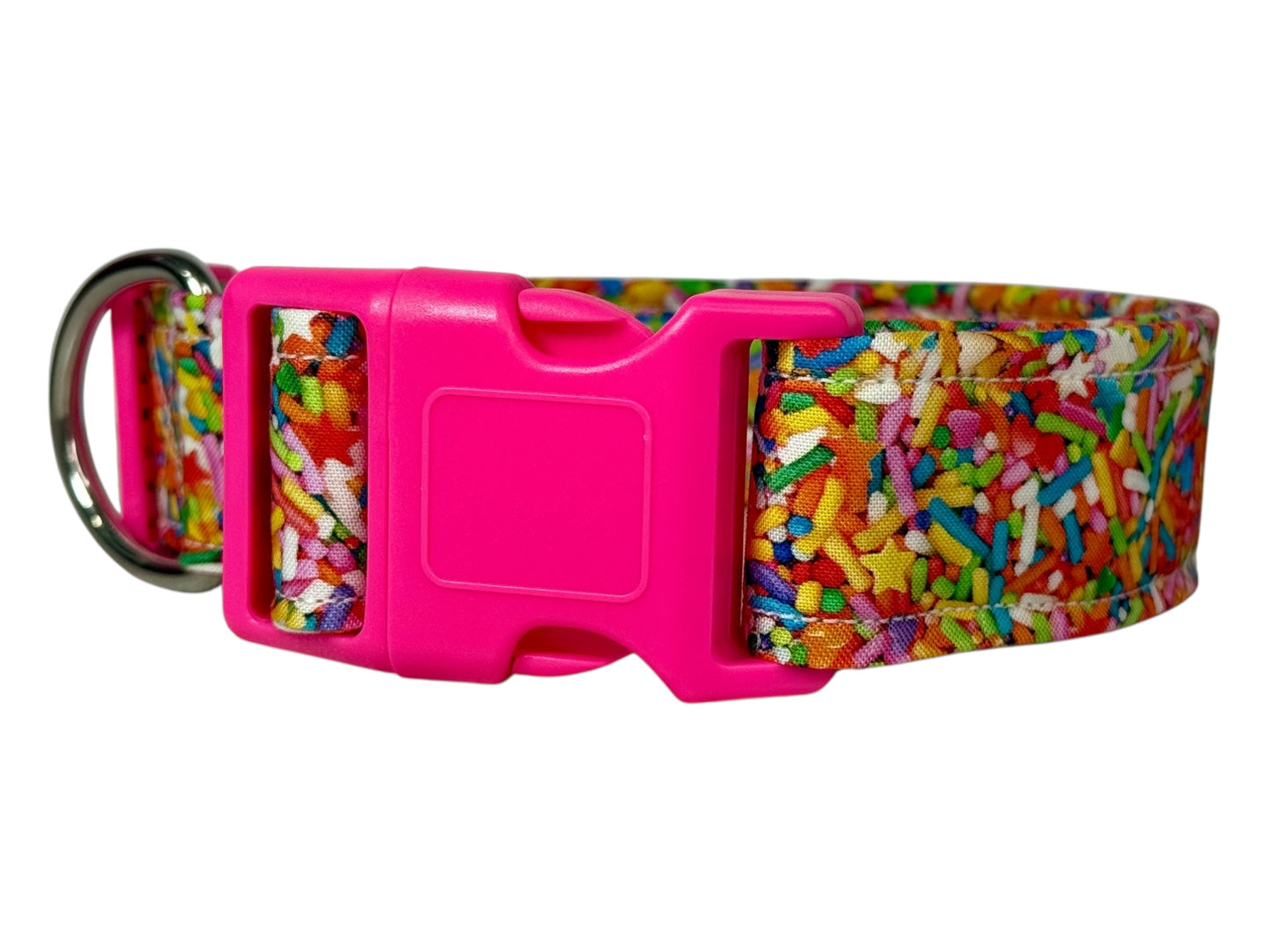 Sprinkles food dog collar, Handmade Pet Collar with Heavy-Duty Webbing & Stainless Steel Hardware (Copy) (Copy)