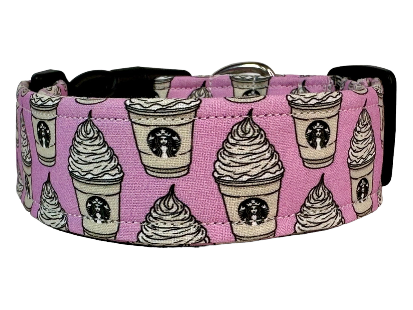 Whipped Pup cup dog collar - handmade side release dog collar