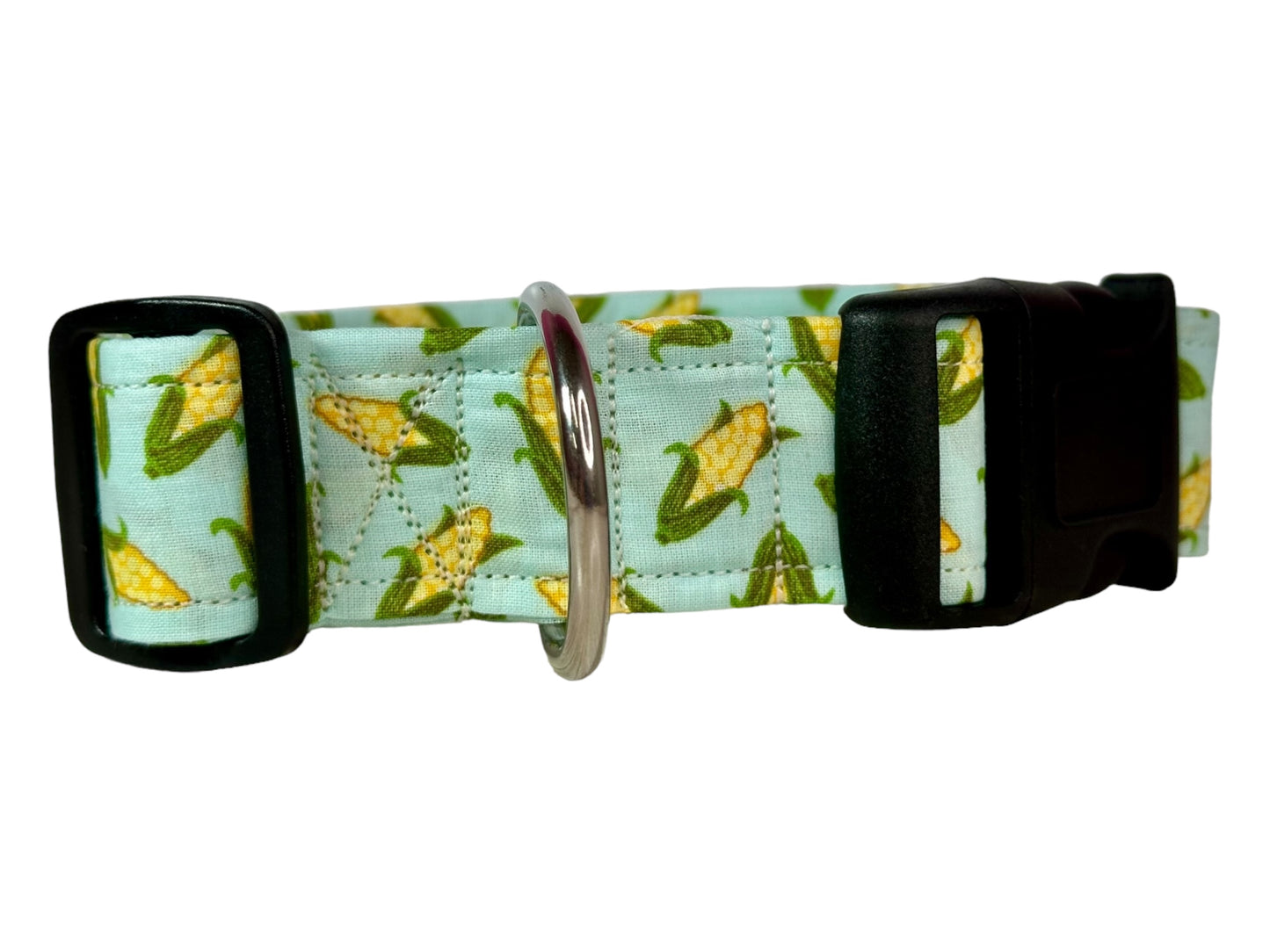 Corn Dog collar, handmade side release adjustable dog collar