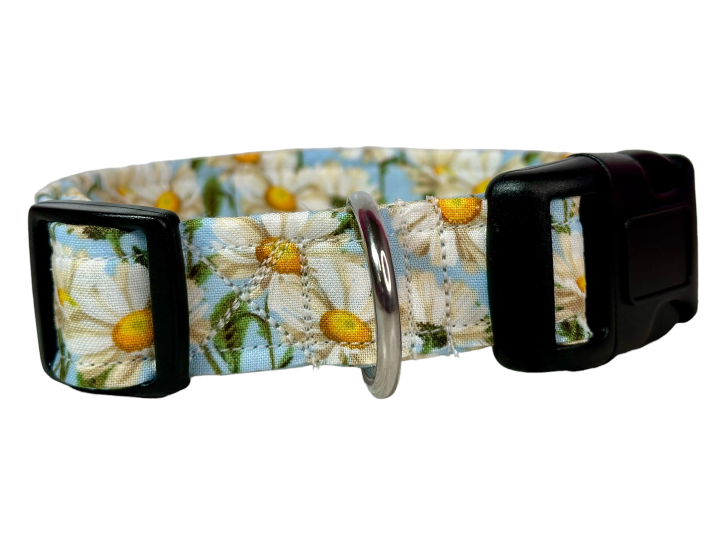 Daisy dog collar, handmade side release adjustable dog collar