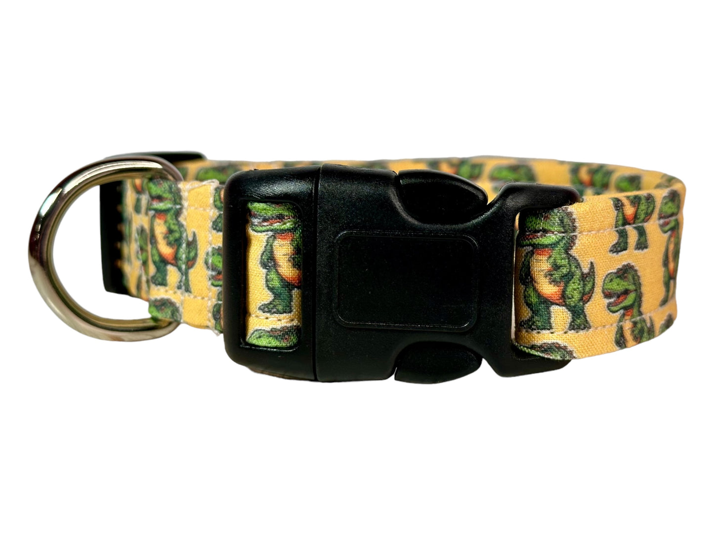 T-Rex dog collar, handmade adjustable side release