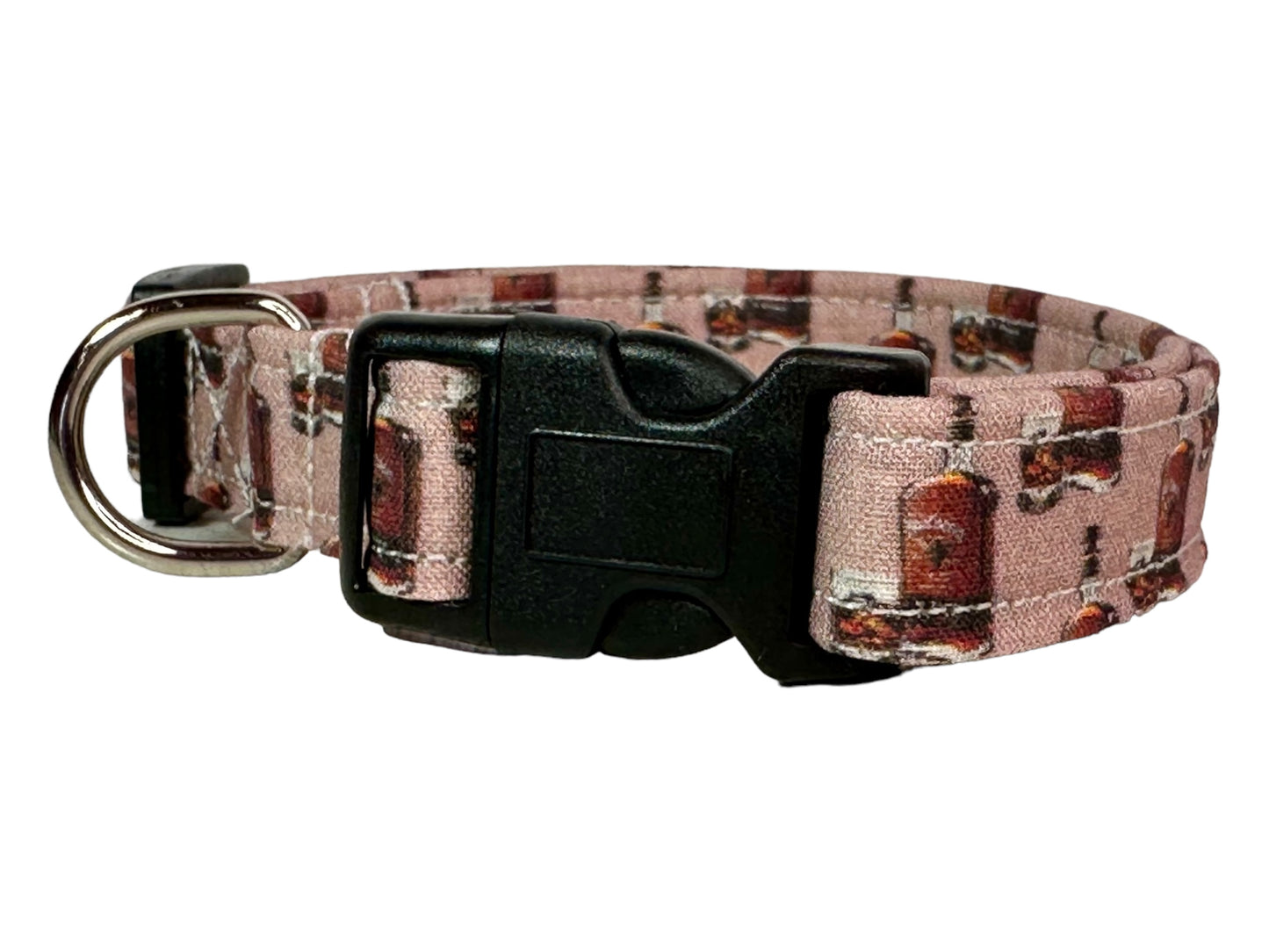 Bourbon dog collar - handmade side release dog collar