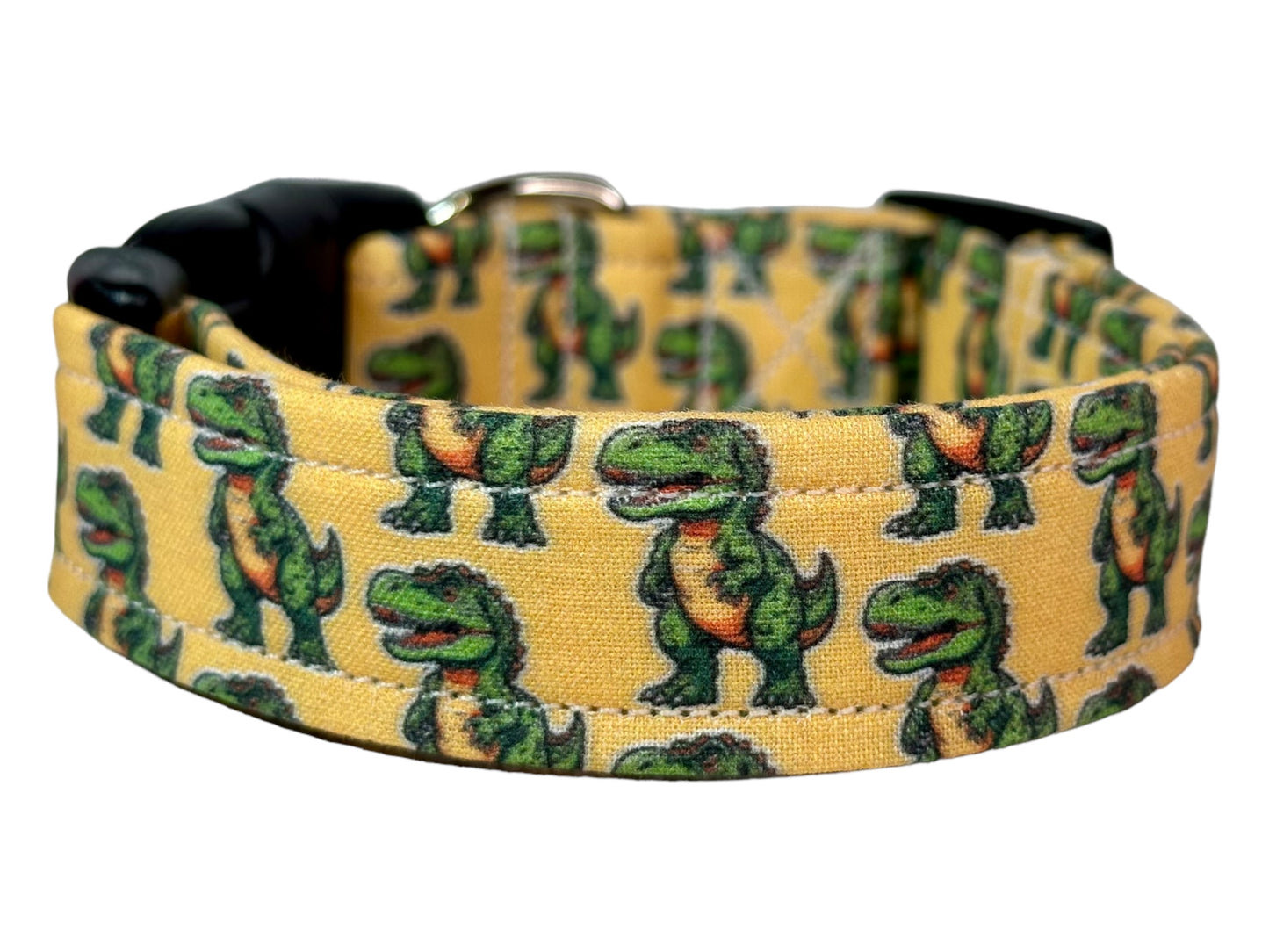 T-Rex dog collar, handmade adjustable side release
