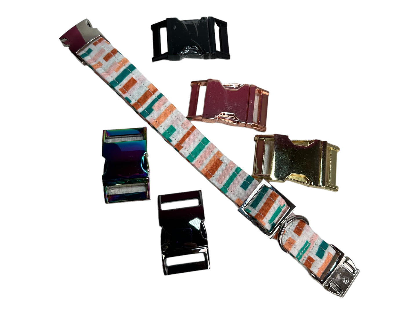 Personalized Engraved Dog collar - Metal Side release dog collar