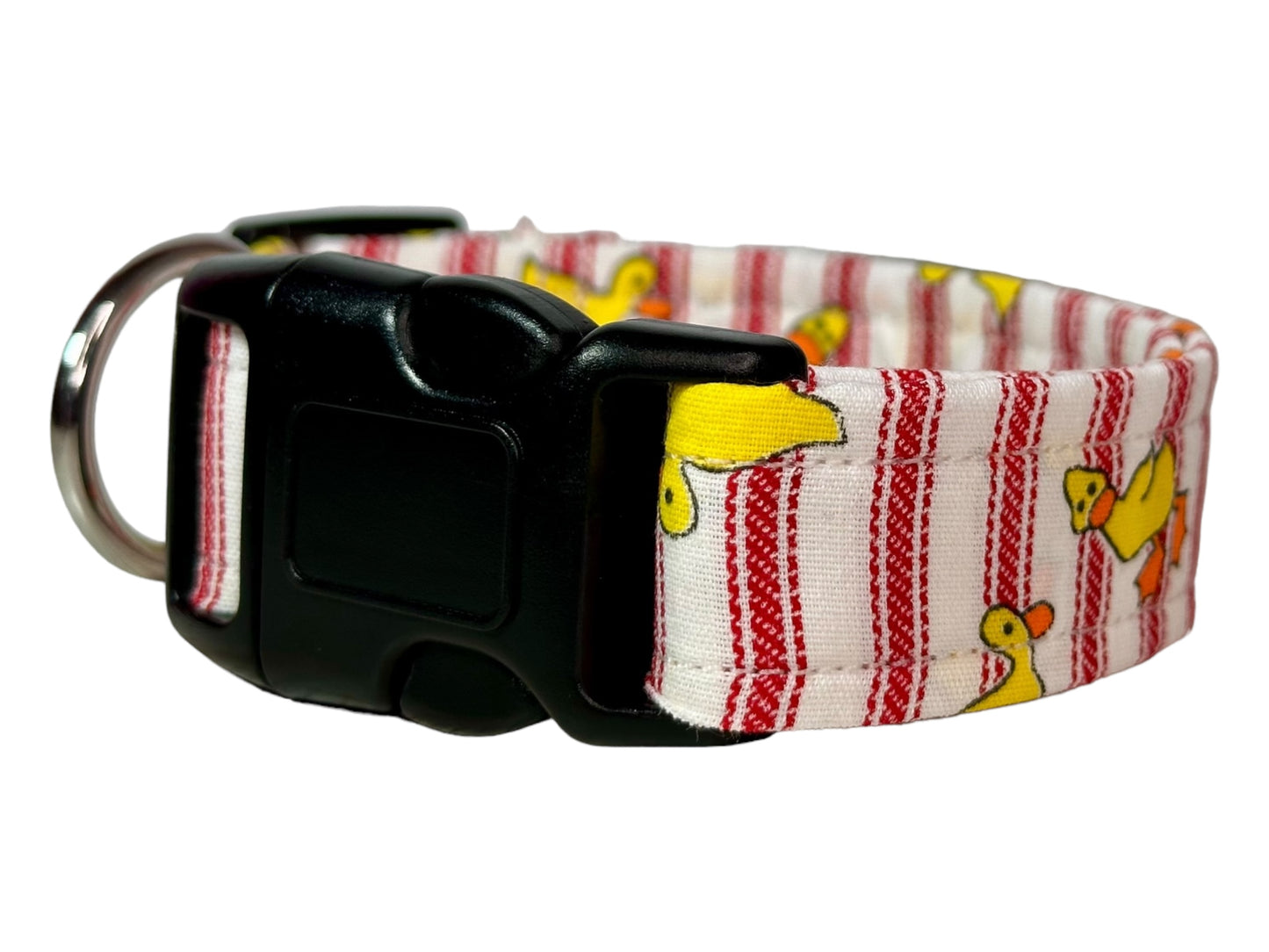 Silly Duck dog collar, handmade side release adjustable dog collar