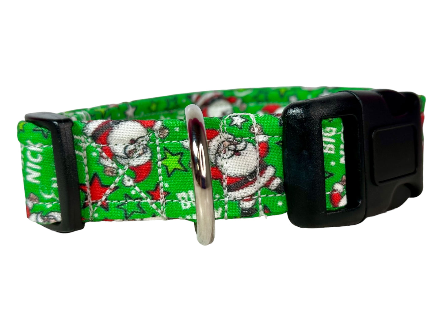 Christmas Dog collar “Big Nick Energy” Handmade funny dog collar