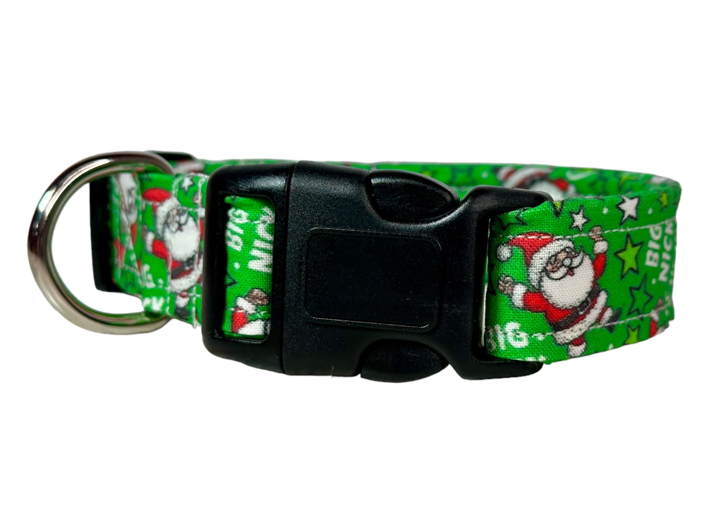 Christmas Dog collar “Big Nick Energy” Handmade funny dog collar