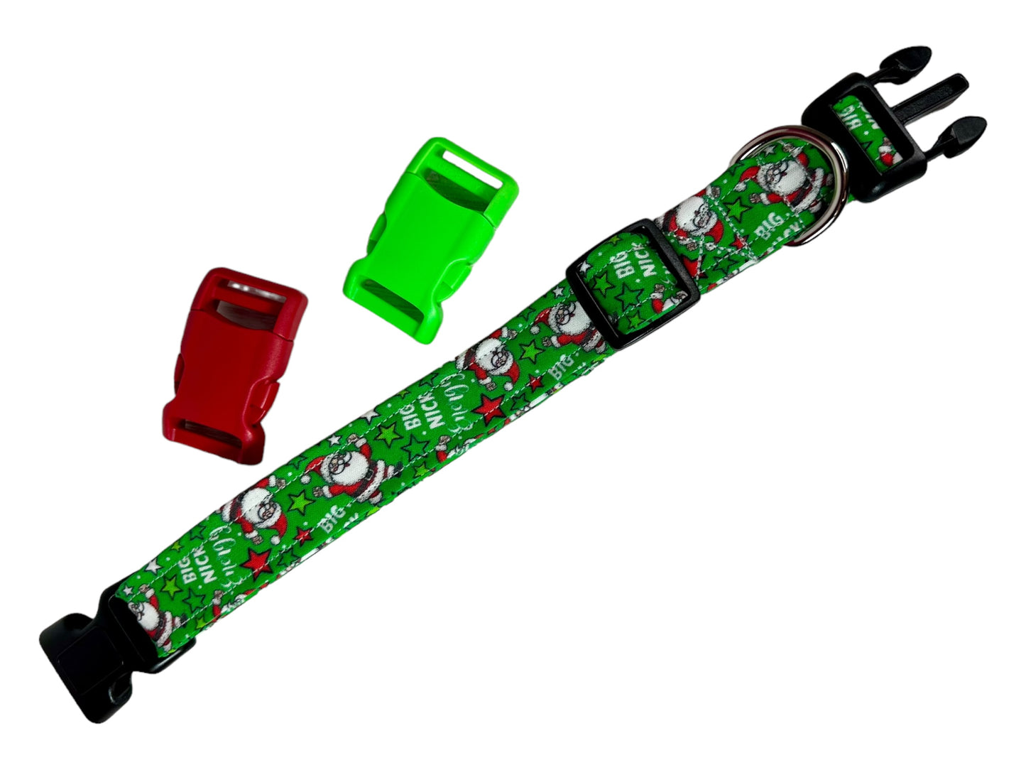 Christmas Dog collar “Big Nick Energy” Handmade funny dog collar