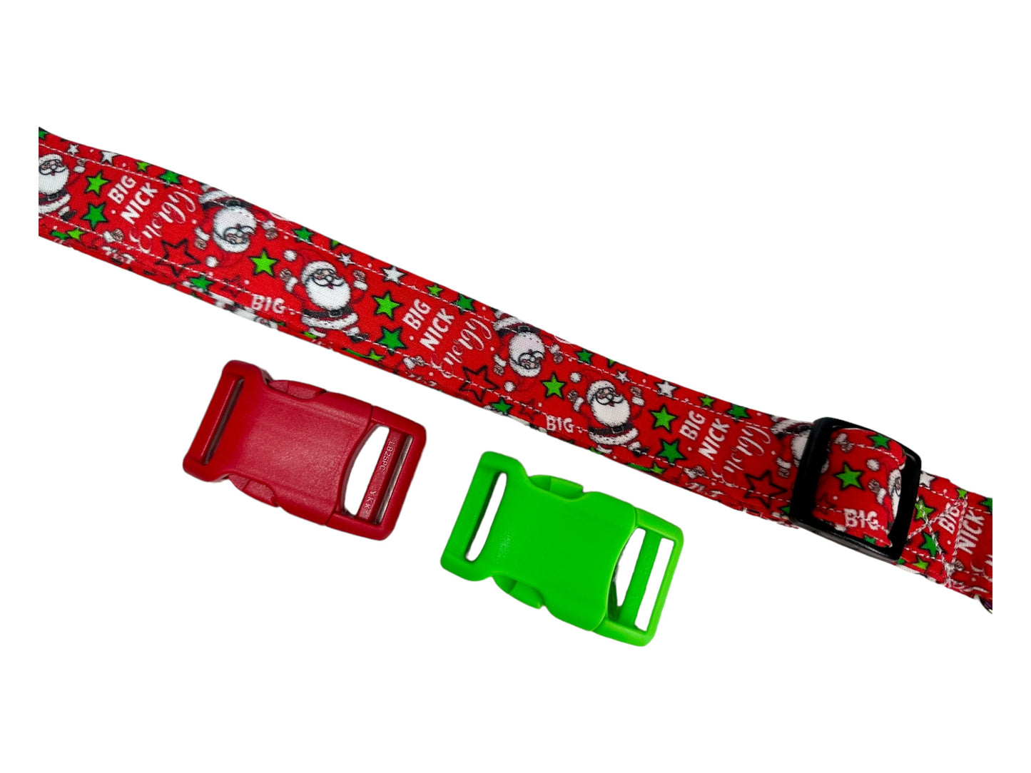 Christmas Dog collar “Big Nick Energy” Handmade funny dog collar