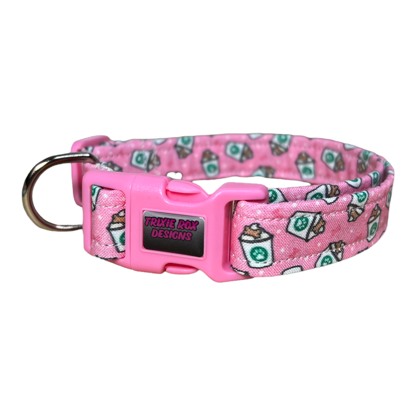 Puppacino dog collar, coffee lover dog collar, collar for dogs, girl dog collar, boy dog collar, pup cup dog collar, cat collar