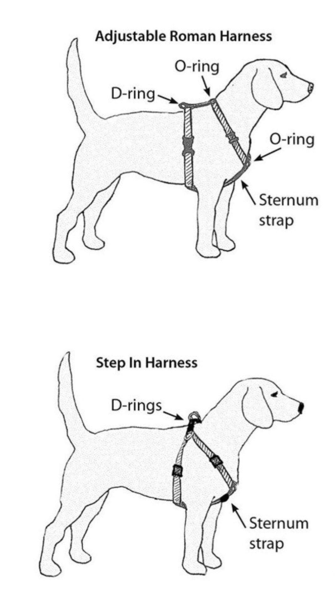 Mushroom dog harness and leash set, pet harness and matching leash, dog harness and matching leash, standard roman harness, step in harness, pet harness