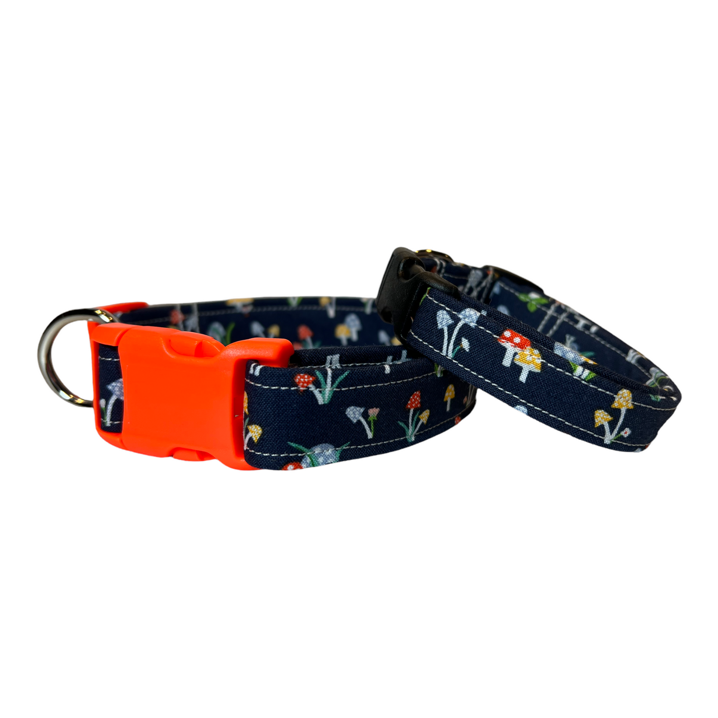 Mushroom dog collar, mushroom Cat Collar, Side release adjustable, dog collar girl, collars for dogs, pet collar, dog collar girl, dog collar boy, fantasy mushroom print