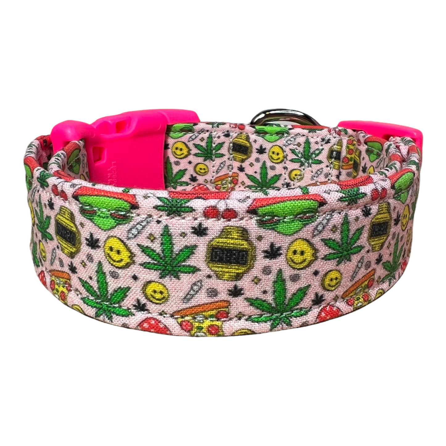 Weed dog collar, funny dog collar, collar for dogs, 420 dog collar, marijuana dog collar, girl dog collar, boy dog collar, quick release