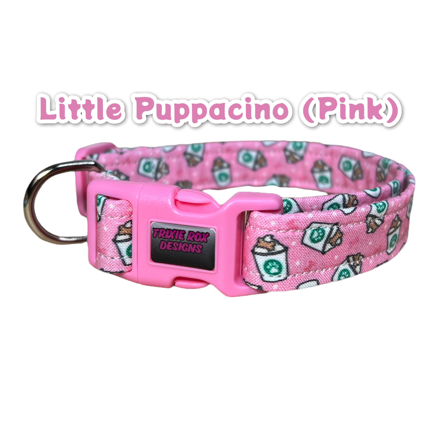 Puppacino dog collar, coffee lover dog collar, collar for dogs, girl dog collar, boy dog collar, pup cup dog collar, cat collar