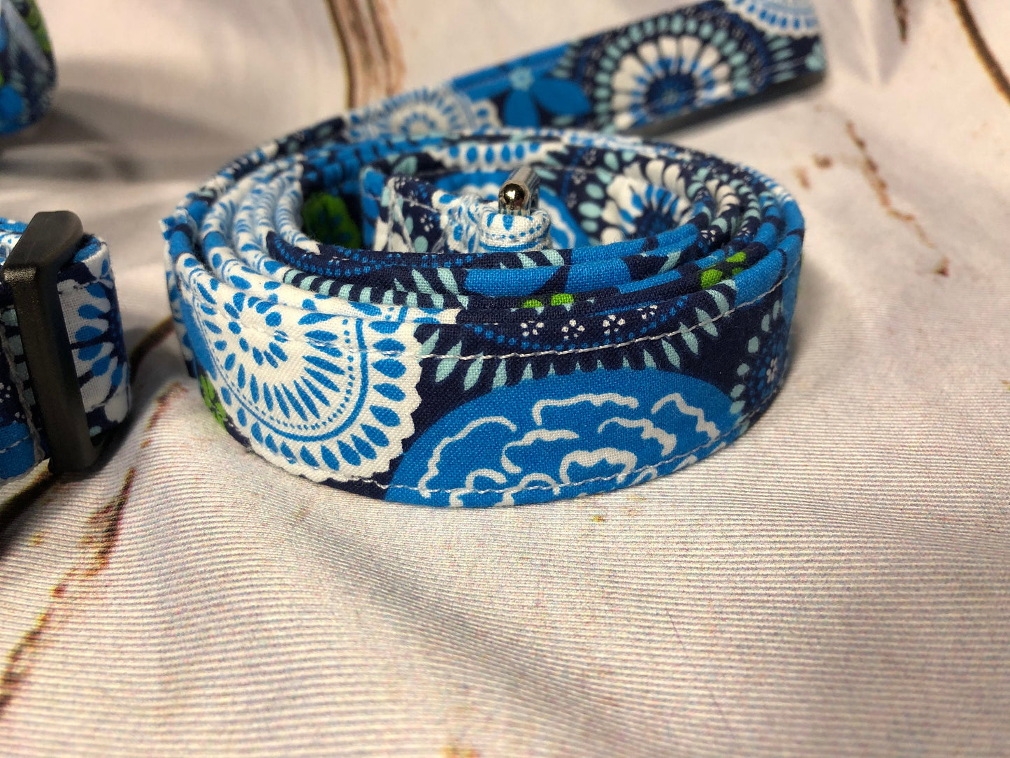 Dog harness, Harness and leash, step in harness, standard harness, dog harness set, floral harness, adjustable, floral, blue, green, flowers