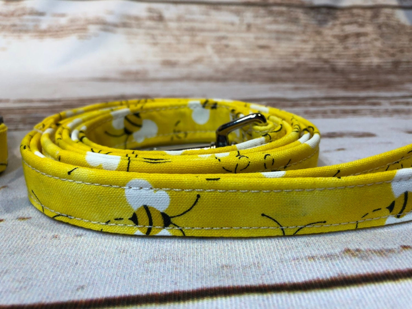 Dog harness, Harness and leash, step in harness, dog harness set, standard harness, roman dog harness, adjustable, bee dog harness, yellow