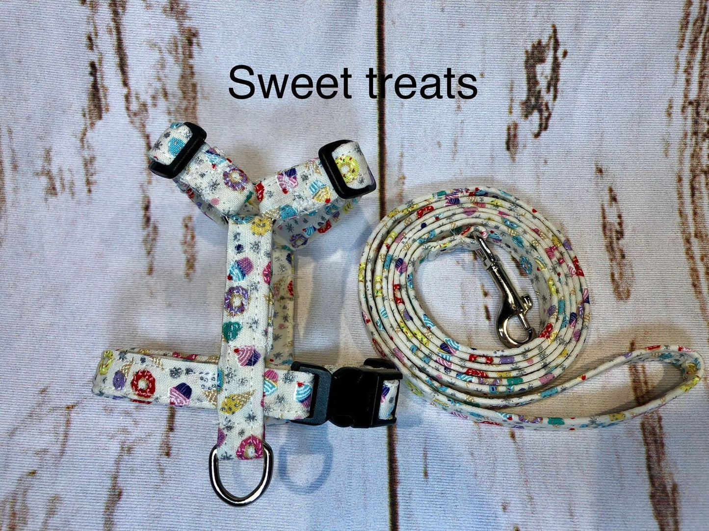Dog harness, Harness and leash, step in harness, dog harness set, standard harness, roman dog harness, adjustable, cupcake dog harness,