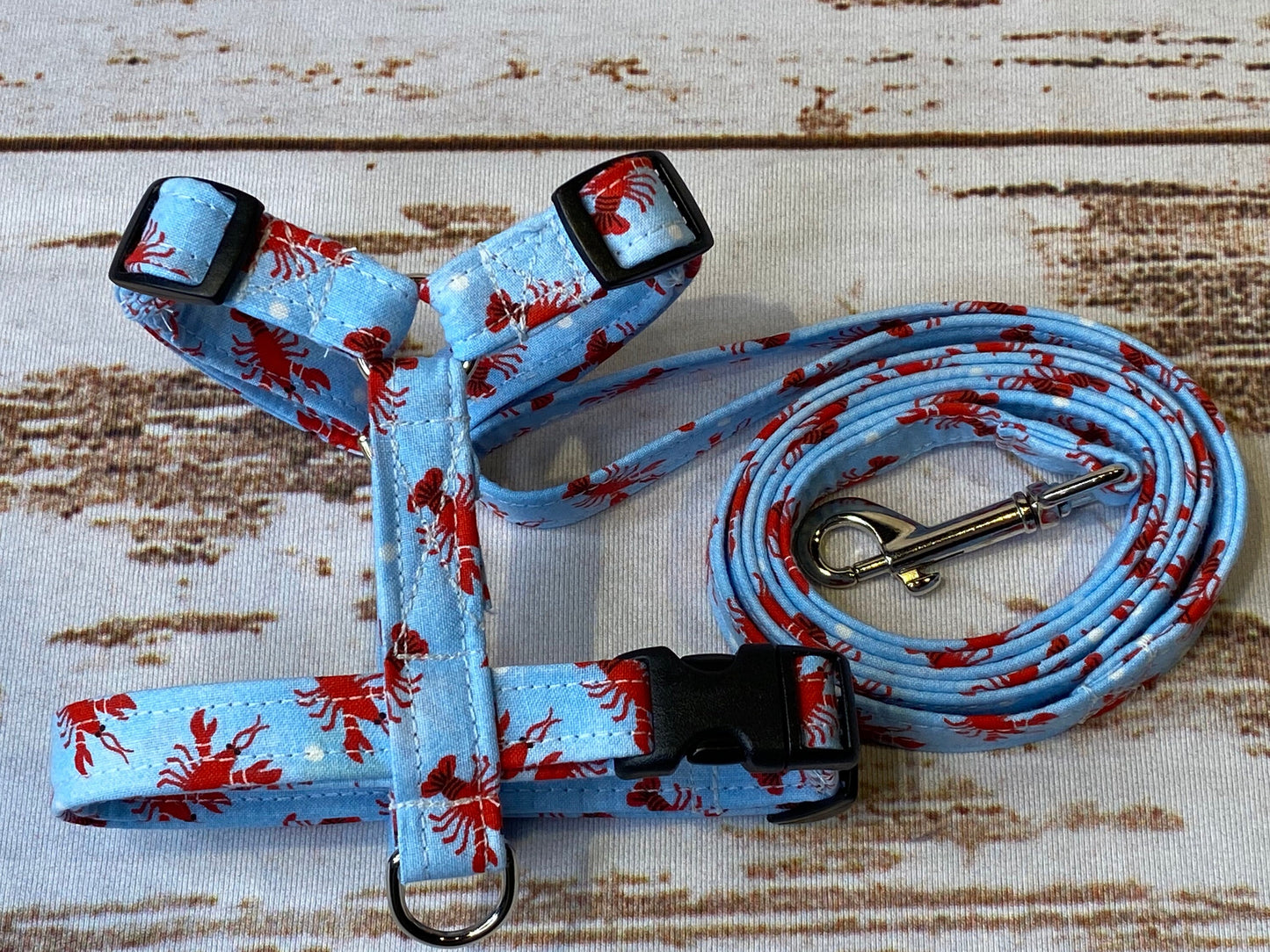 Dog harness, Harness and leash set, step in harness, dog harness set, standard harness, roman dog harness, adjustable, Lobster dog harness