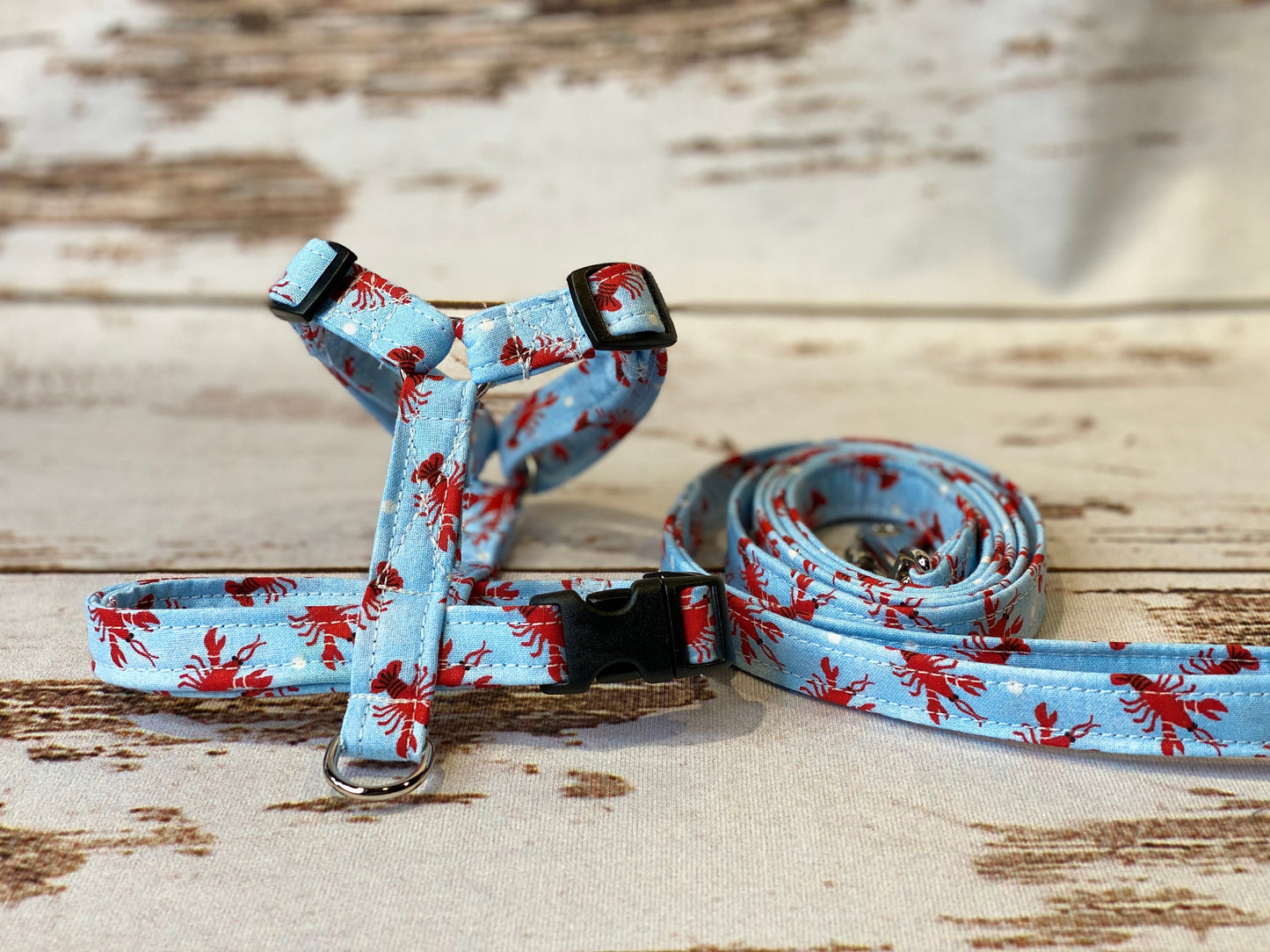 Dog harness, Harness and leash set, step in harness, dog harness set, standard harness, roman dog harness, adjustable, Lobster dog harness