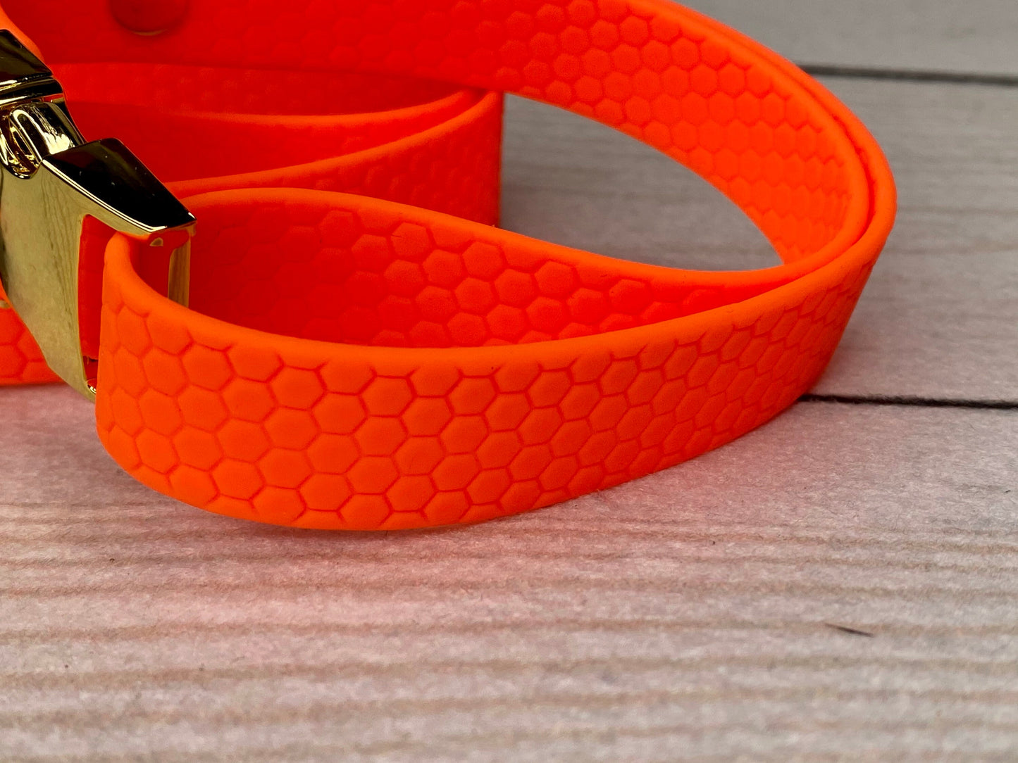 Waterproof dog collar, dog collar, blaze orange dog collar, buckle dog collar, waterproof dog collar, Adjustable pvc Dog Collar, Hexa