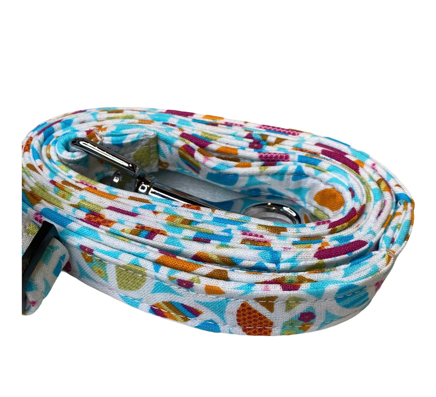 Dog harness, Harness and leash, step in harness, dog harness set, standard harness, roman dog harness, adjustable, peace signs, hippy