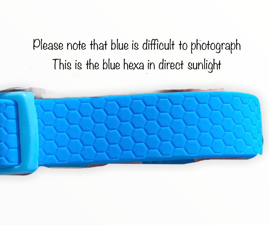 Waterproof dog collar, dog collar, blue dog collar, buckle dog collar, waterproof dog collar, Adjustable pvc Dog Collar, Hexa