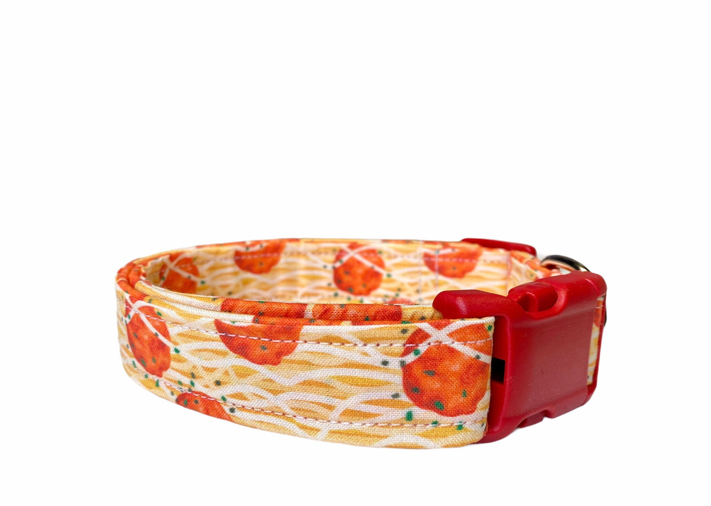 Dog collar, noodle dog collar, pasta dog collar, fabric dog collar, adjustable, funny dog collar, spaghetti dog collar, noodles, cat collar
