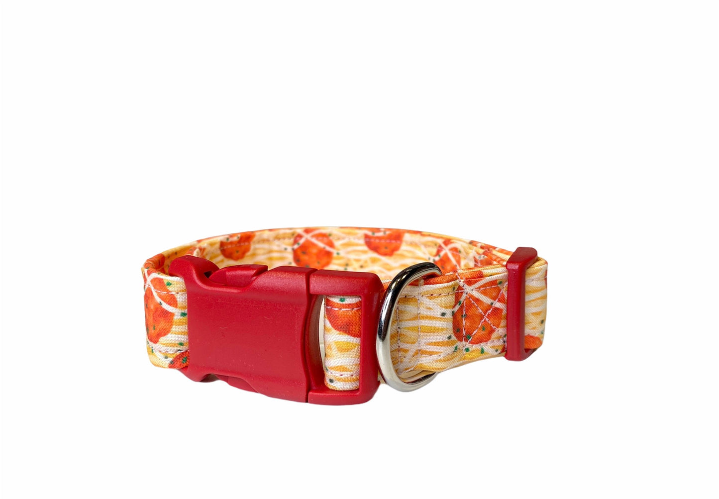 Dog collar, noodle dog collar, pasta dog collar, fabric dog collar, adjustable, funny dog collar, spaghetti dog collar, noodles, cat collar