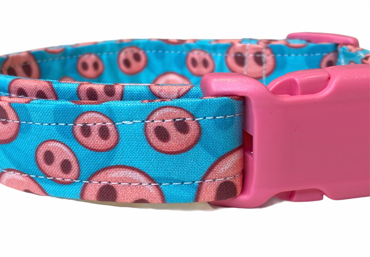 Pig dog collar, pig collar, pig nose, pink pig nose, dog collar, cat collar, eco friendly collar, adjustable collar, funny dog collar, pigs
