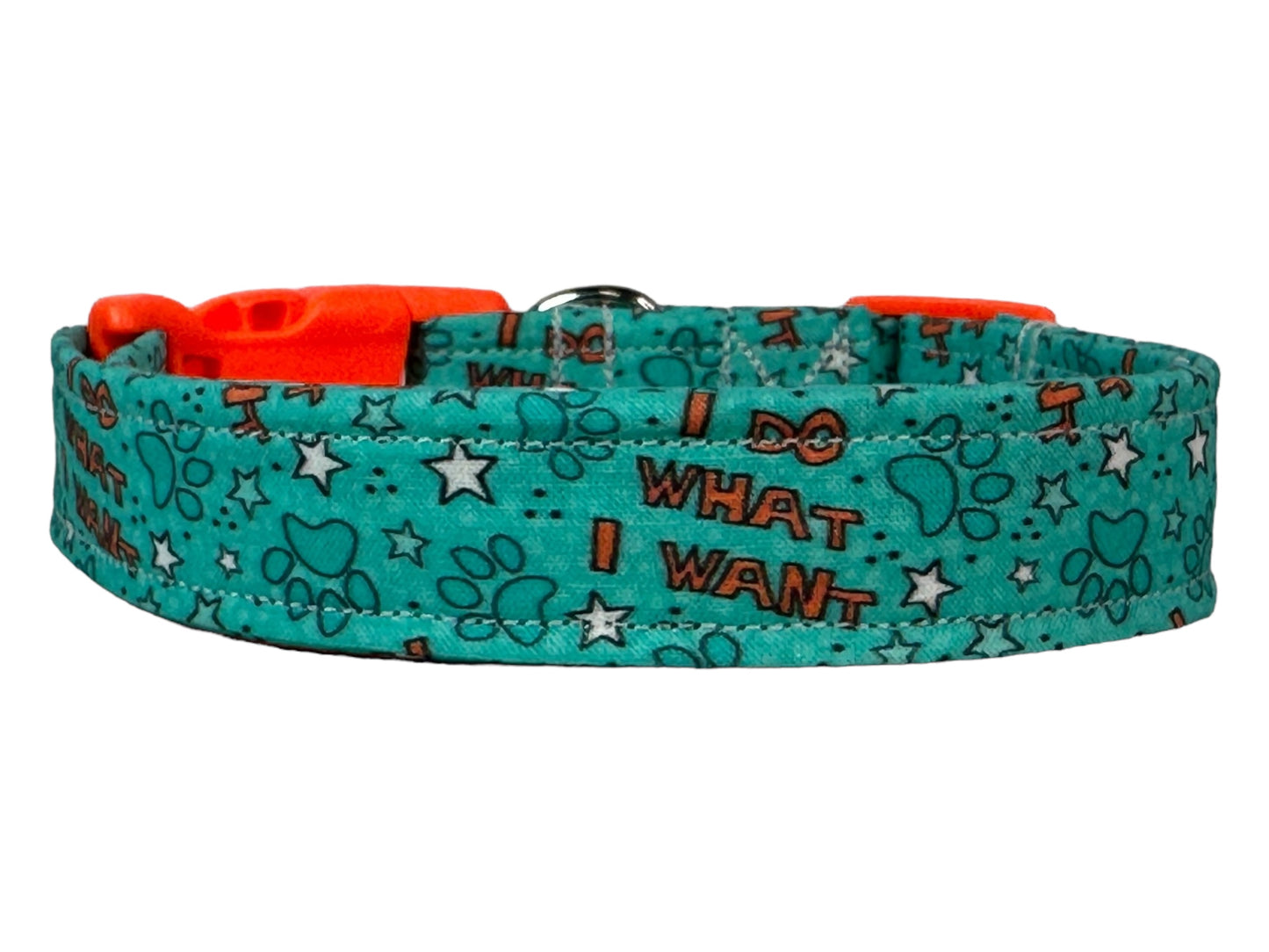 I do what I want dog collar - handmade side release dog collar