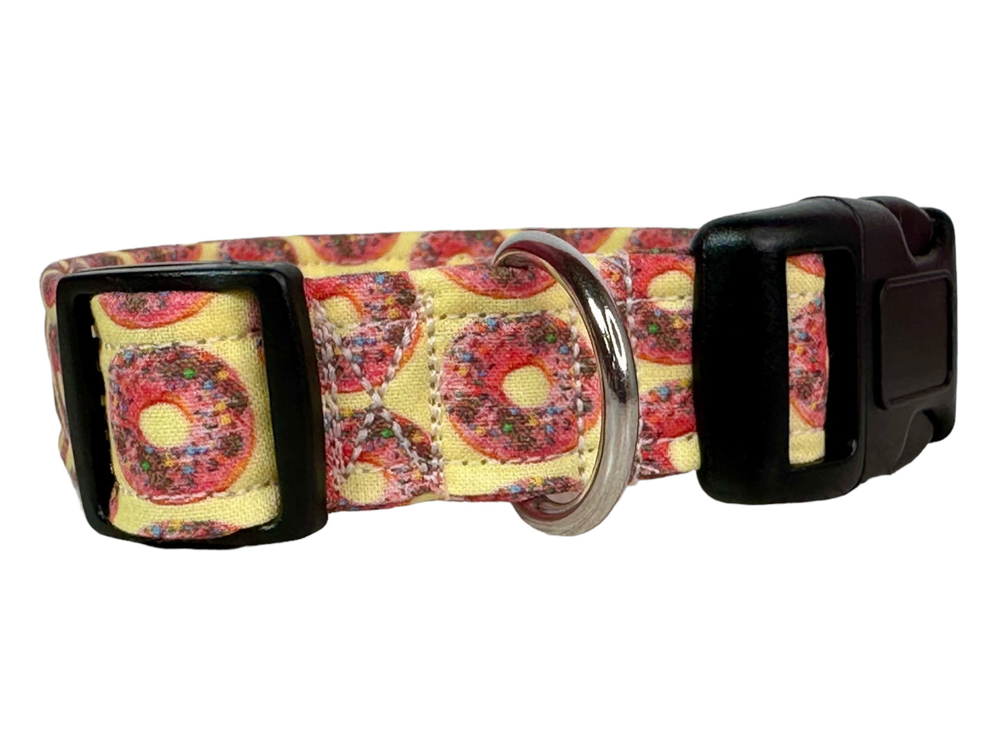 Donut dog collar - handmade side release dog collar