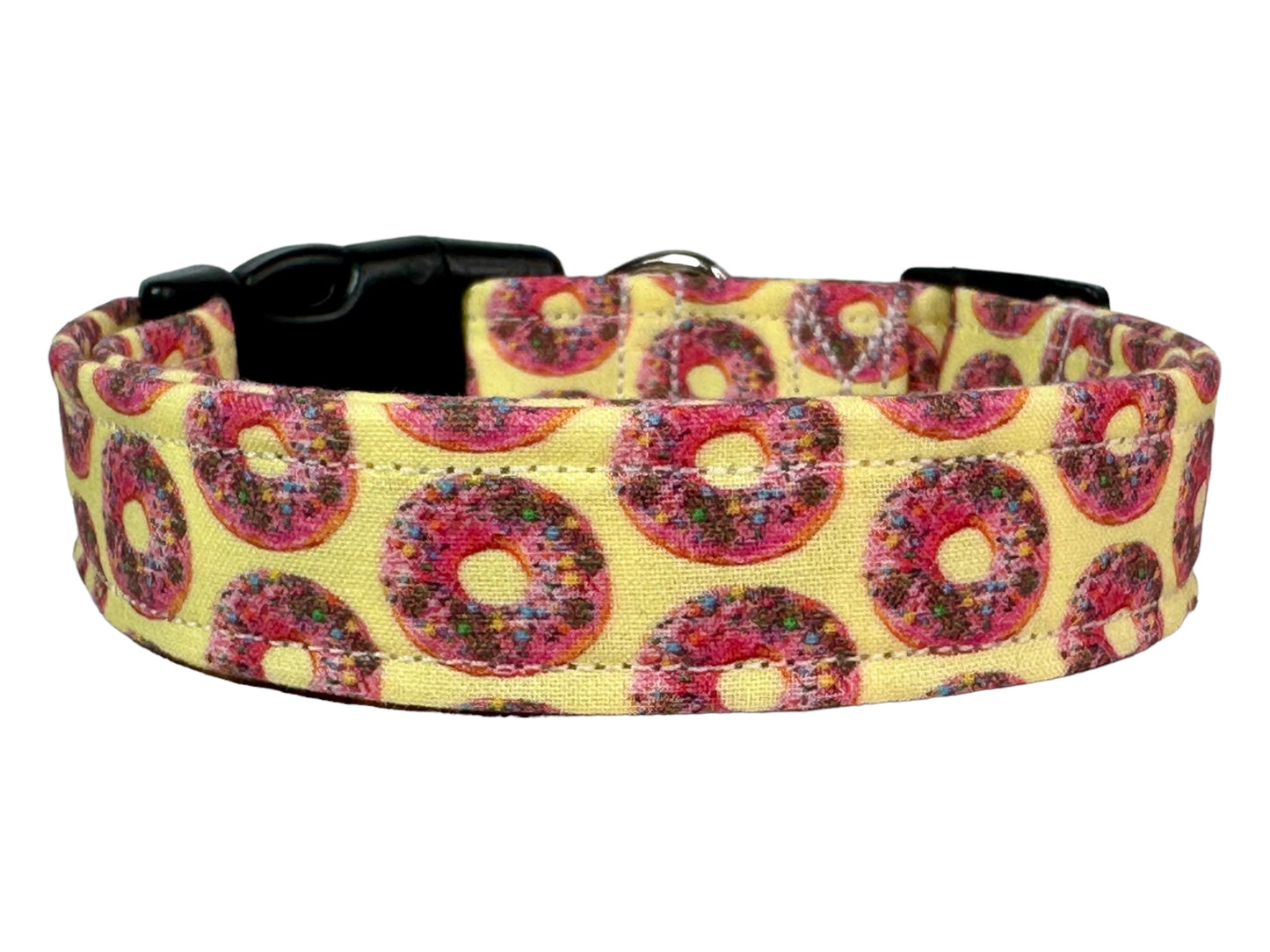 Donut dog collar - handmade side release dog collar