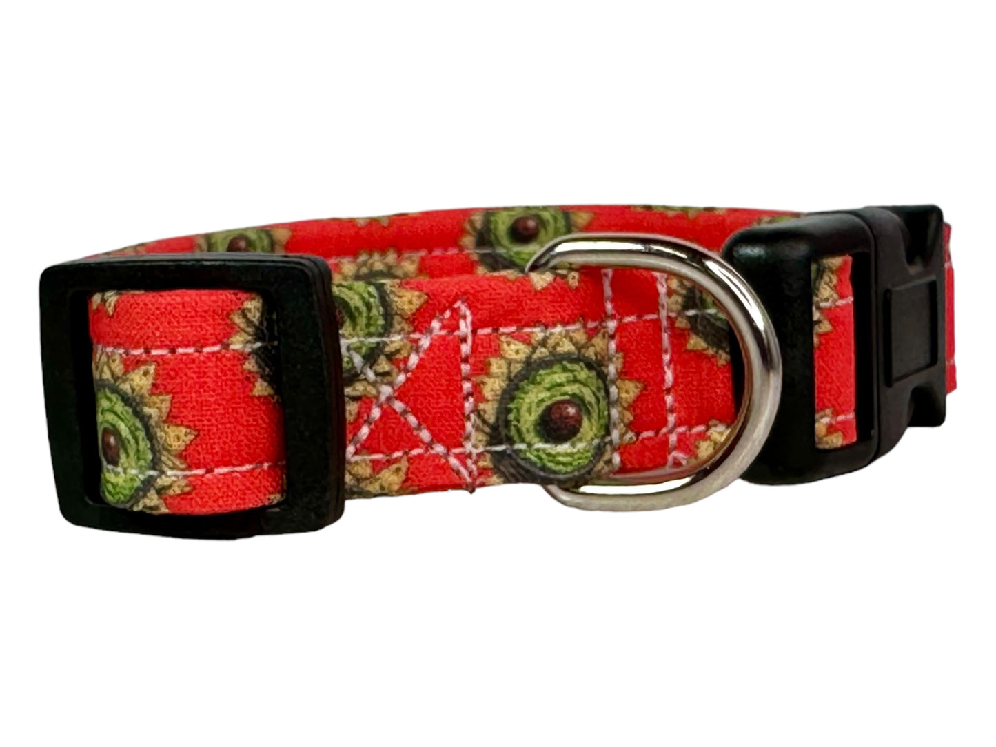 Guacamole dog collar - handmade side release dog collar