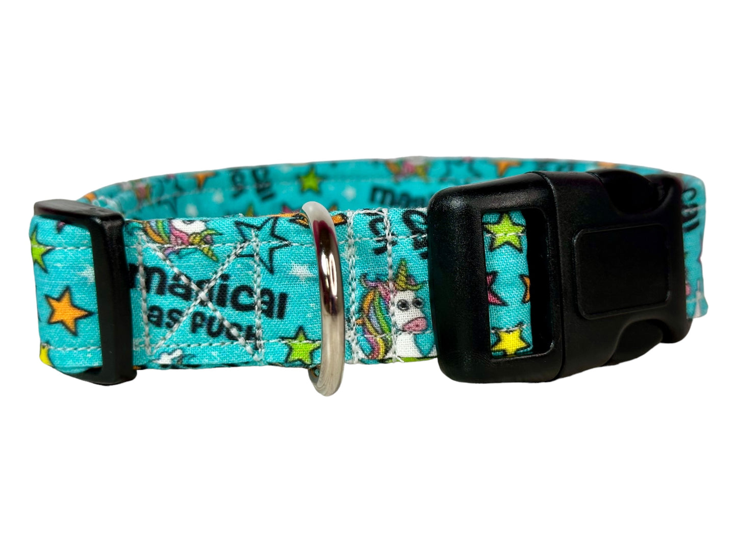 Magical as Fuck unicorn dog collar, handmade funny dog collar