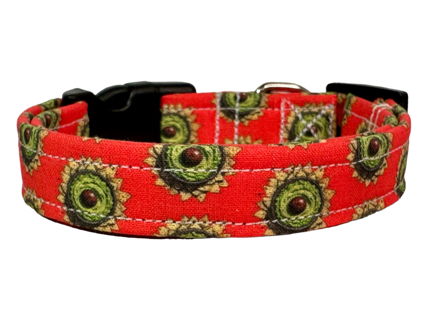 Guacamole dog collar - handmade side release dog collar