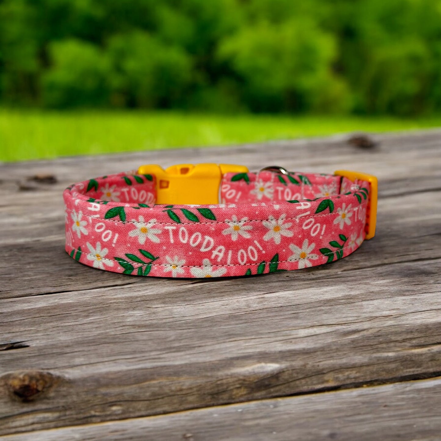 Toodaloo dog collar, handmade side release adjustable collar