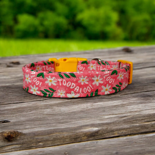 Toodaloo dog collar, handmade side release adjustable collar