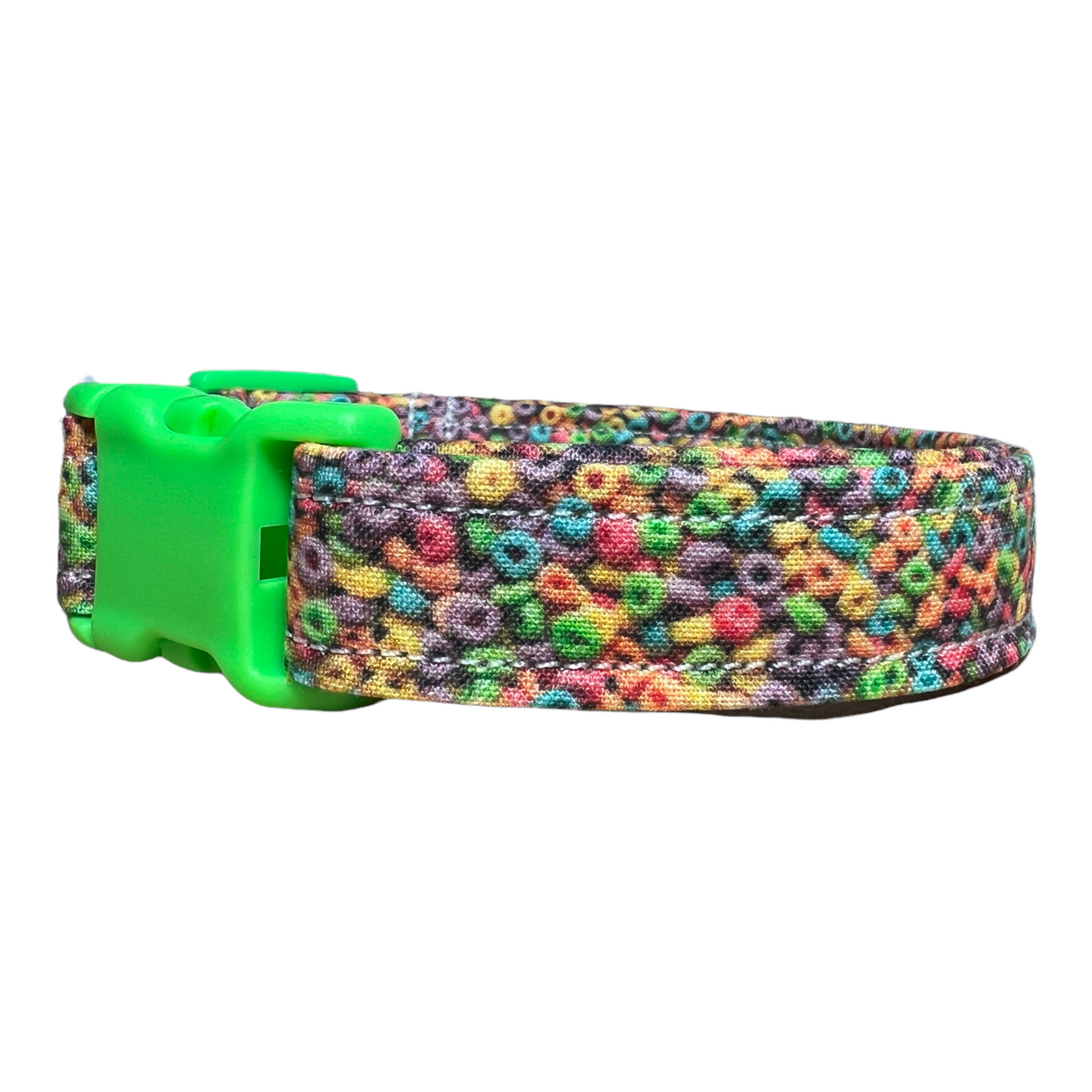 Fruity cereal Dog Collar or Cat Collar, Side release adjustable