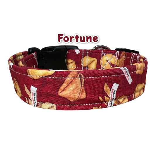 Fortune cookie dog collar, food dog collar, funny dog collar, quick release collar, collar for dogs, boy dog collar, girl dog collar