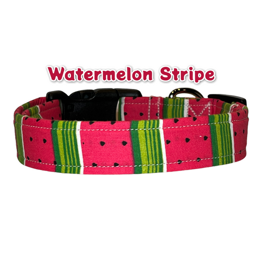 Watermelon dog collar, watermelon Cat Collar, food dog collar, Side release adjustable, dog collar girl, collars for dogs, pet collar, dog collar girl, dog collar boy, watermelon stripe