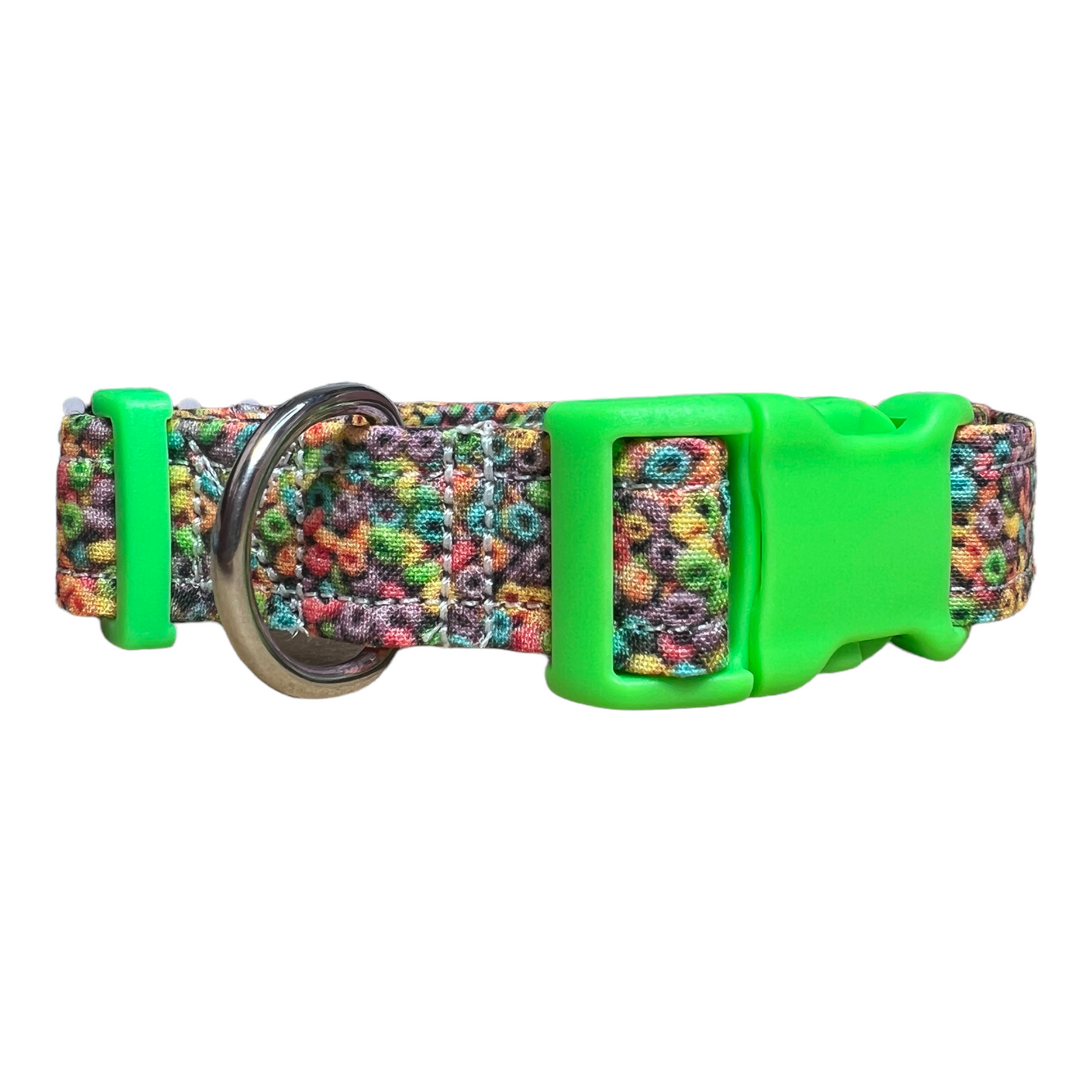 Fruity cereal Dog Collar or Cat Collar, Side release adjustable