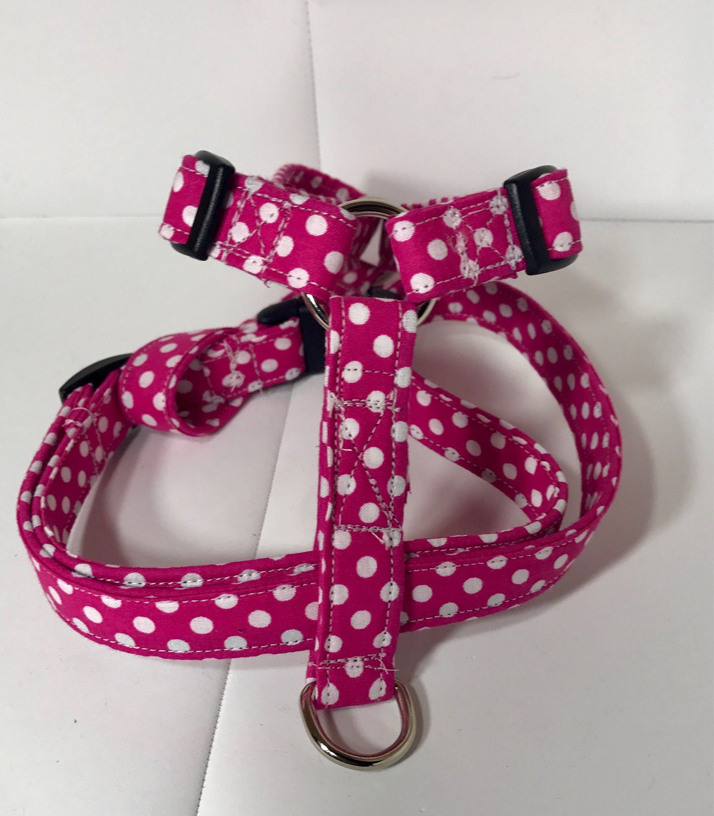 Dog harness, Harness and leash, step in harness, standard harness, dog harness set, polka dot, pink, red, black, orange, teal, gray, blue