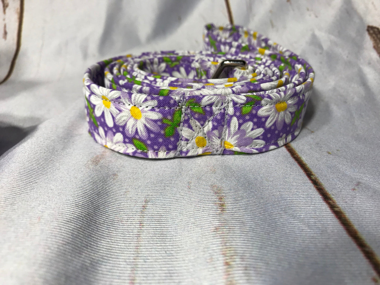 Dog harness, Harness and leash, step in harness, standard harness, dog harness set, adjustable harness, daisy dog harness, daisies, purple