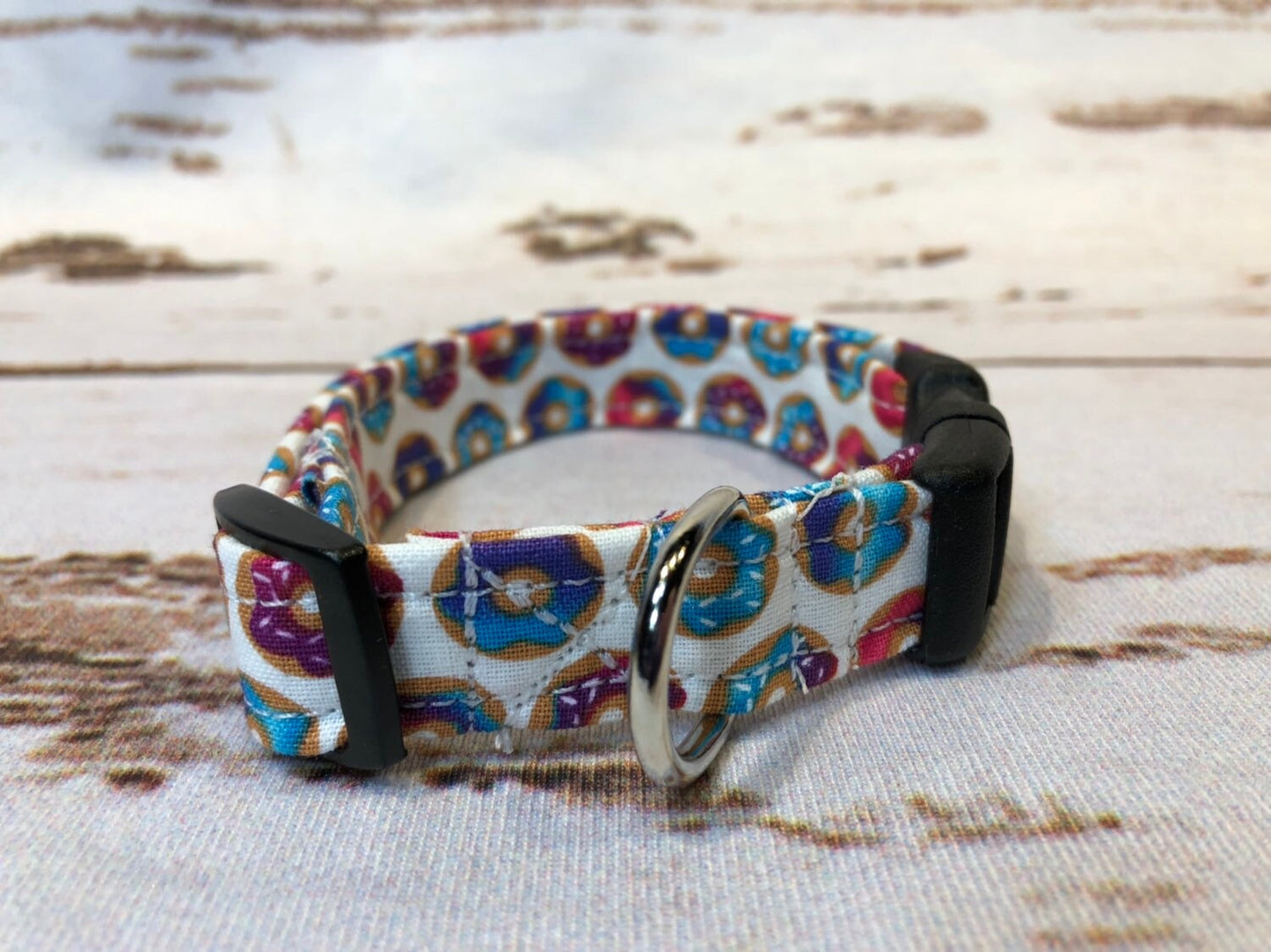 Donut dog collar, food dog collar, donuts, eco friendly collar, washable, adjustable, dog collar girl, dog collar boy, donut lover collar