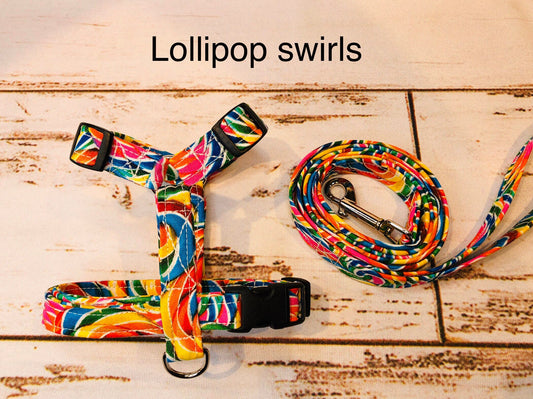 Dog harness, Harness and leash, step in harness, standard harness, dog halter, dog harness set, dog halter, cute dog harness, lollipops